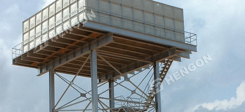 Elevated steel tank tower