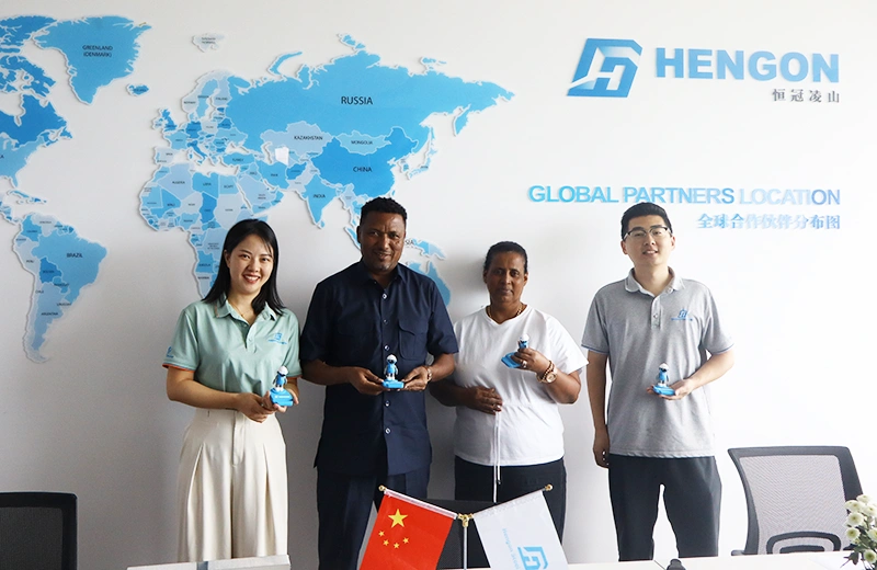 Welcome Ethiopian customers to visit our factory