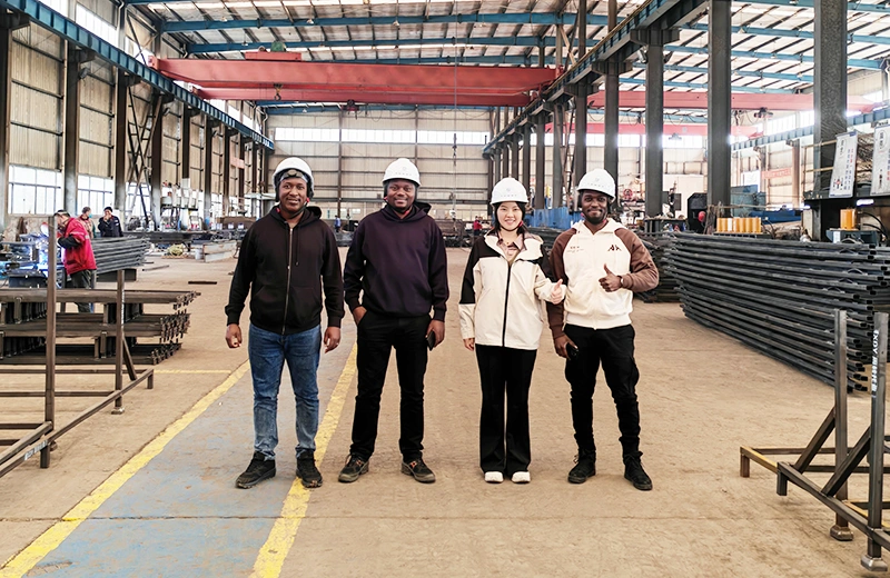 Welcome Tanzanian customers to visit our factory